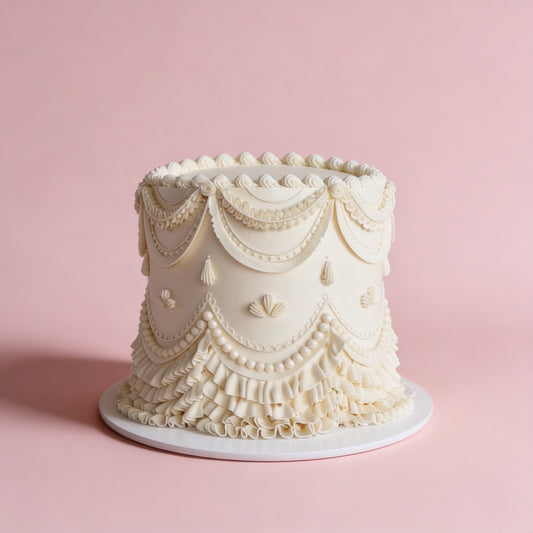Lambeth One-Tier Cake