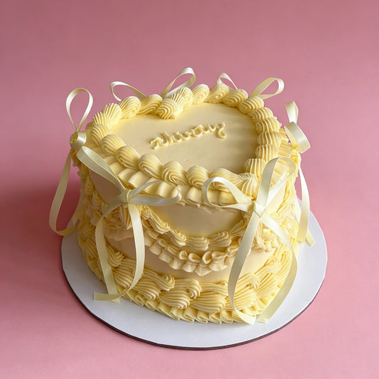 Lambeth Heart Shaped Cake