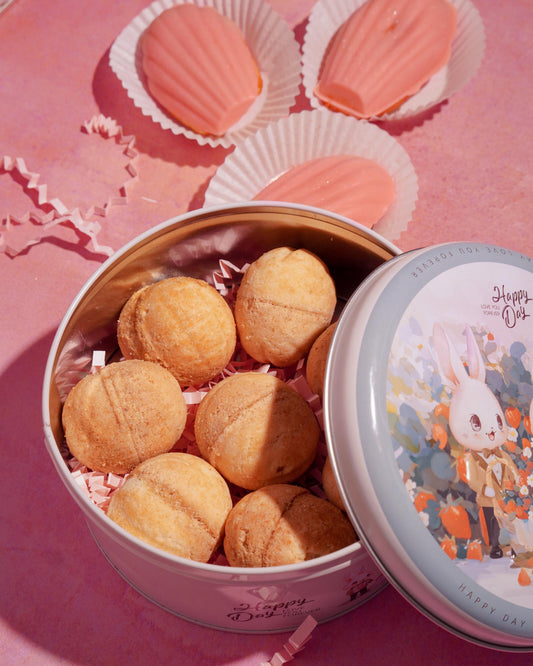 Vegan & Gluten Free Mini Treat Box - Buttery Madeleines, delicious walnut treats - luxurious, healthy gift - Cream Dream